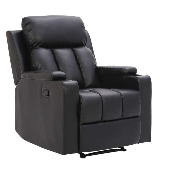 Sofá Reclinable TV 1 Cuerpo Negro