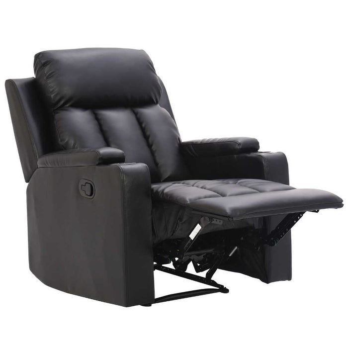 Sofá Reclinable TV 1 Cuerpo Negro