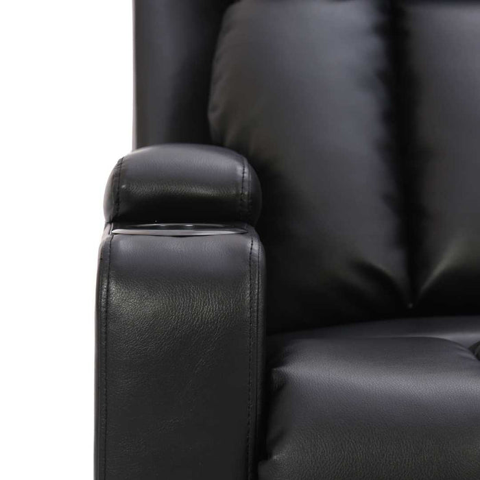 Sofá Reclinable TV 1 Cuerpo Negro