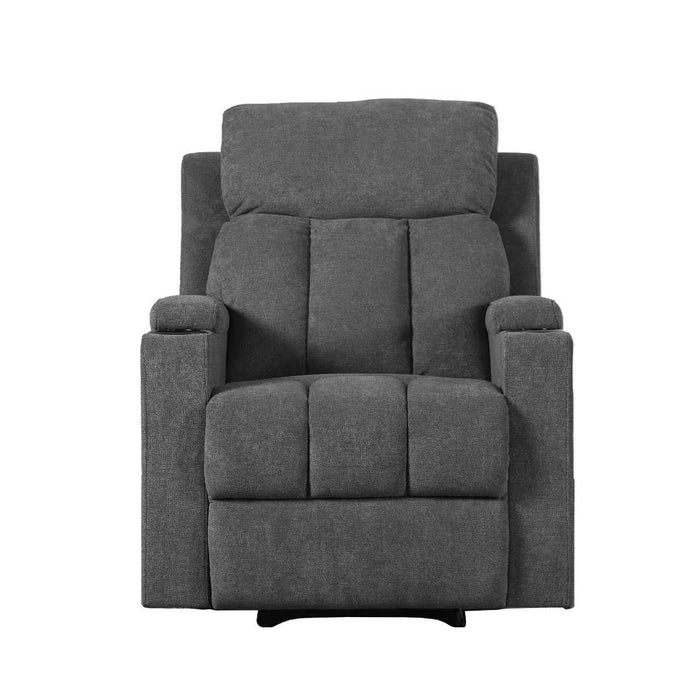 Sofá Reclinable TV 1 Cuerpo Gris