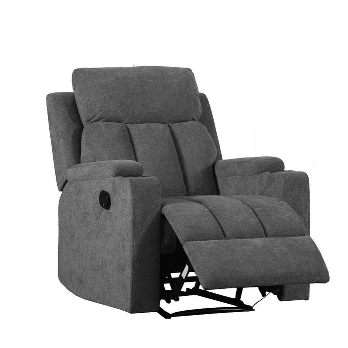 Sofá Reclinable TV 1 Cuerpo Gris