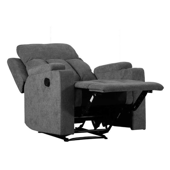 Sofá Reclinable TV 1 Cuerpo Gris