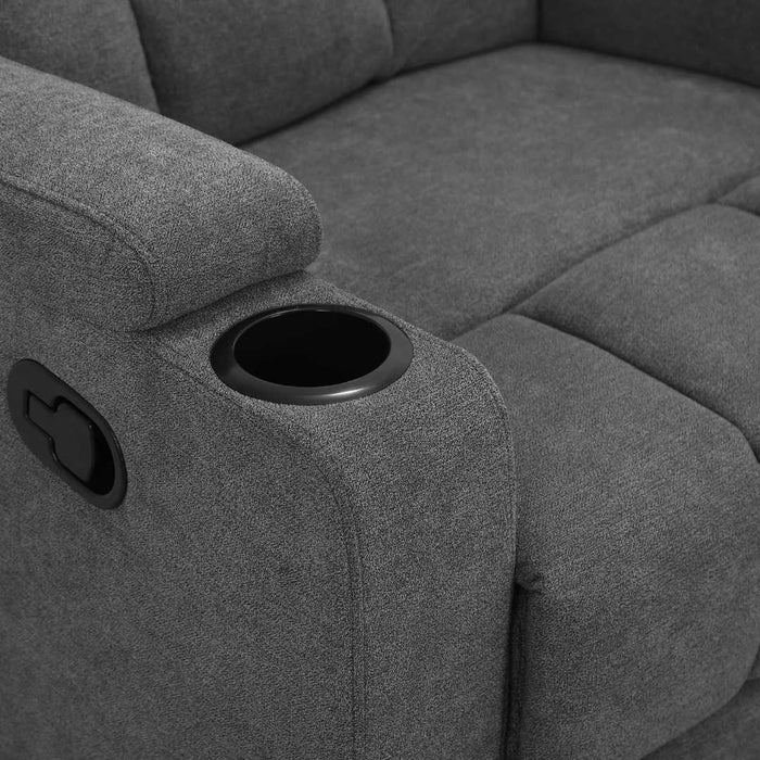 Sofá Reclinable TV 1 Cuerpo Gris