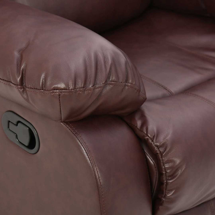 Sofá Reclinable Boston 1 Cuerpo Red Brown