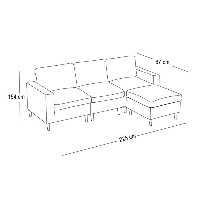 Sofa Esquinero Lounge Turquesa