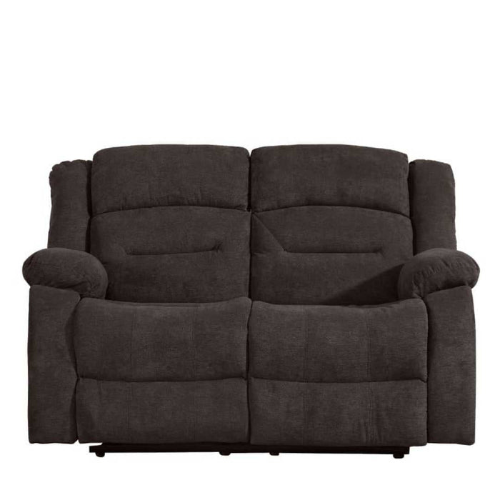 Sofá Reclinable Kansas 2 Cuerpos Café