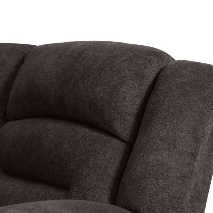 Sofá Reclinable Kansas 2 Cuerpos Café