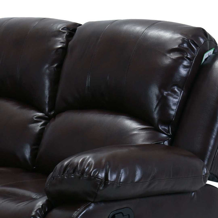 Sofá Reclinable Boston 3 Cuerpos Black